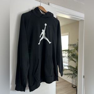 Nike Jordan men’s large black hooded sweatshirt hoodie tech fleece
